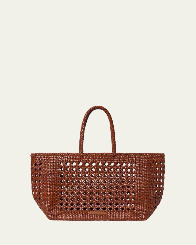 Klara Woven Leather Tote Bag